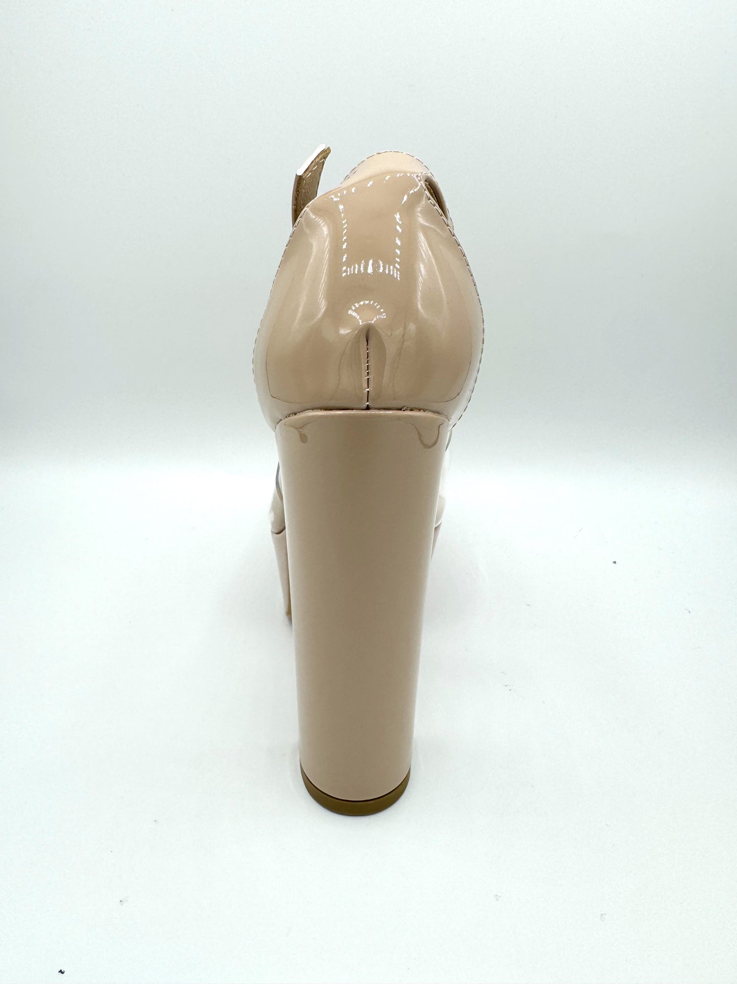 Platform Chunky Heel - PL Lucite Cashew