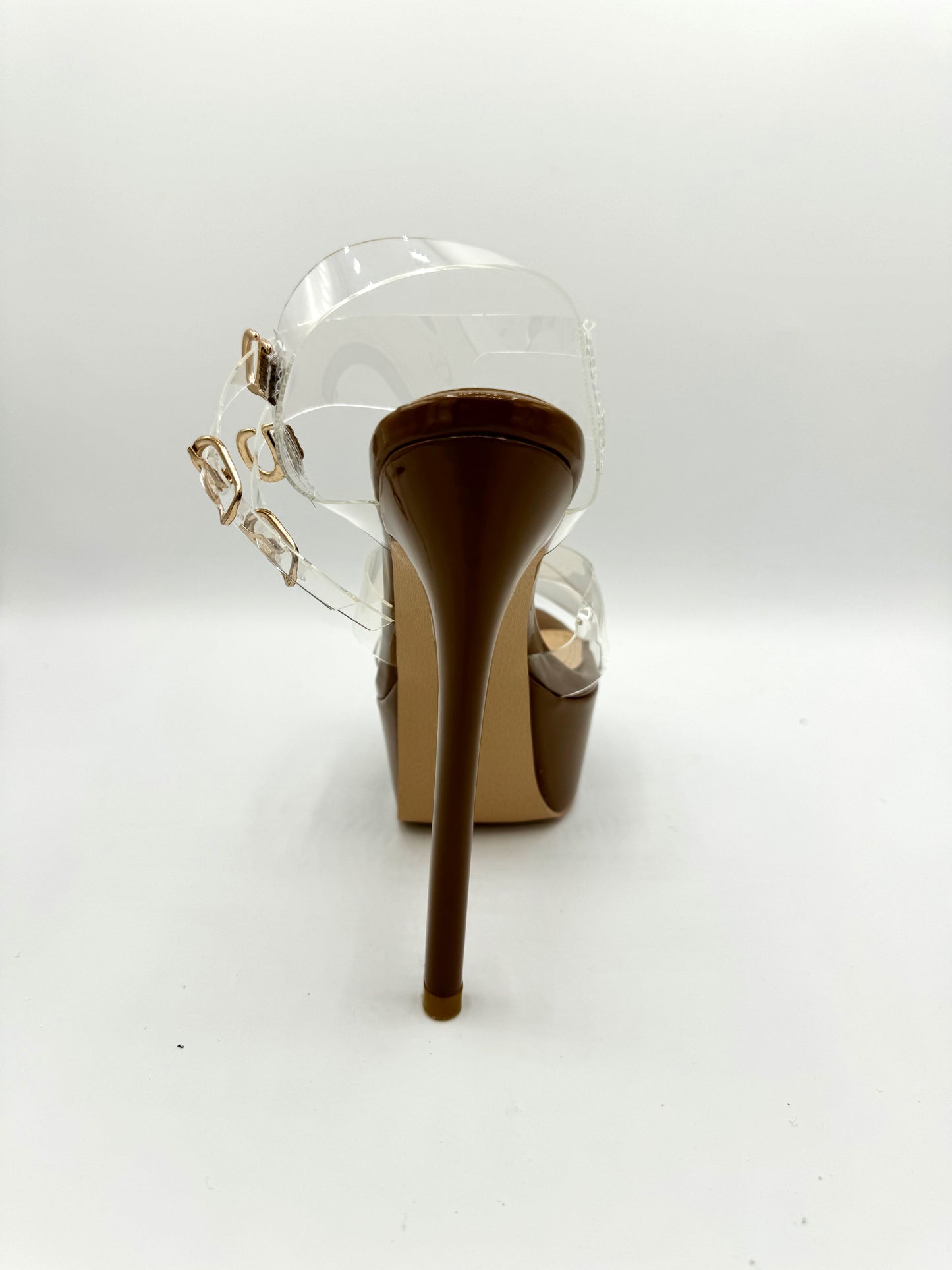 Platform Heel Lucite - Cinnamon