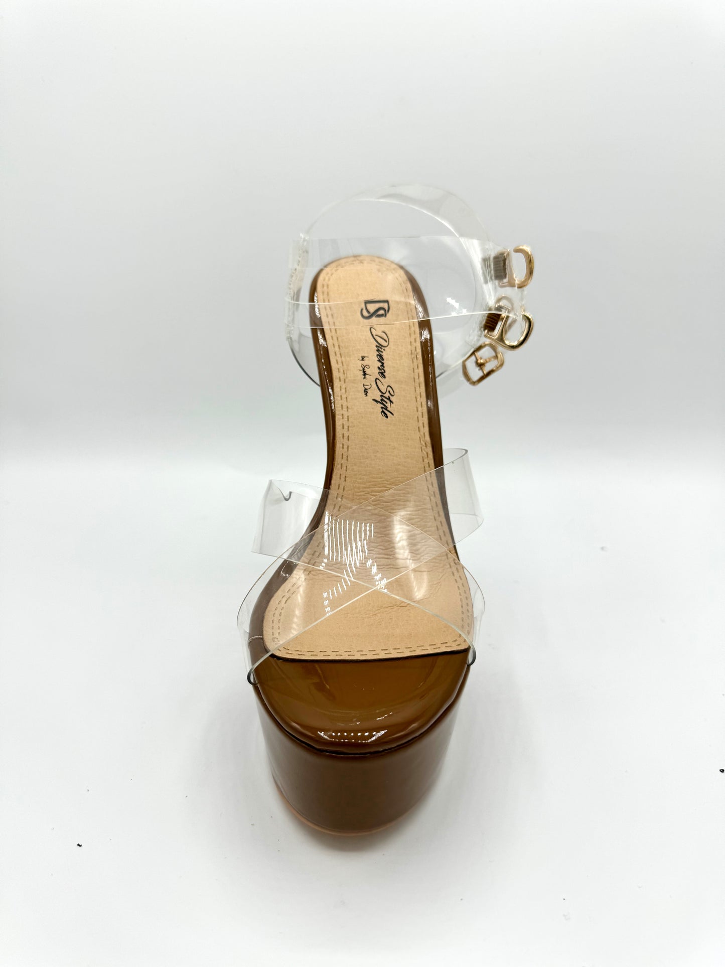 Platform Heel Lucite - Cinnamon