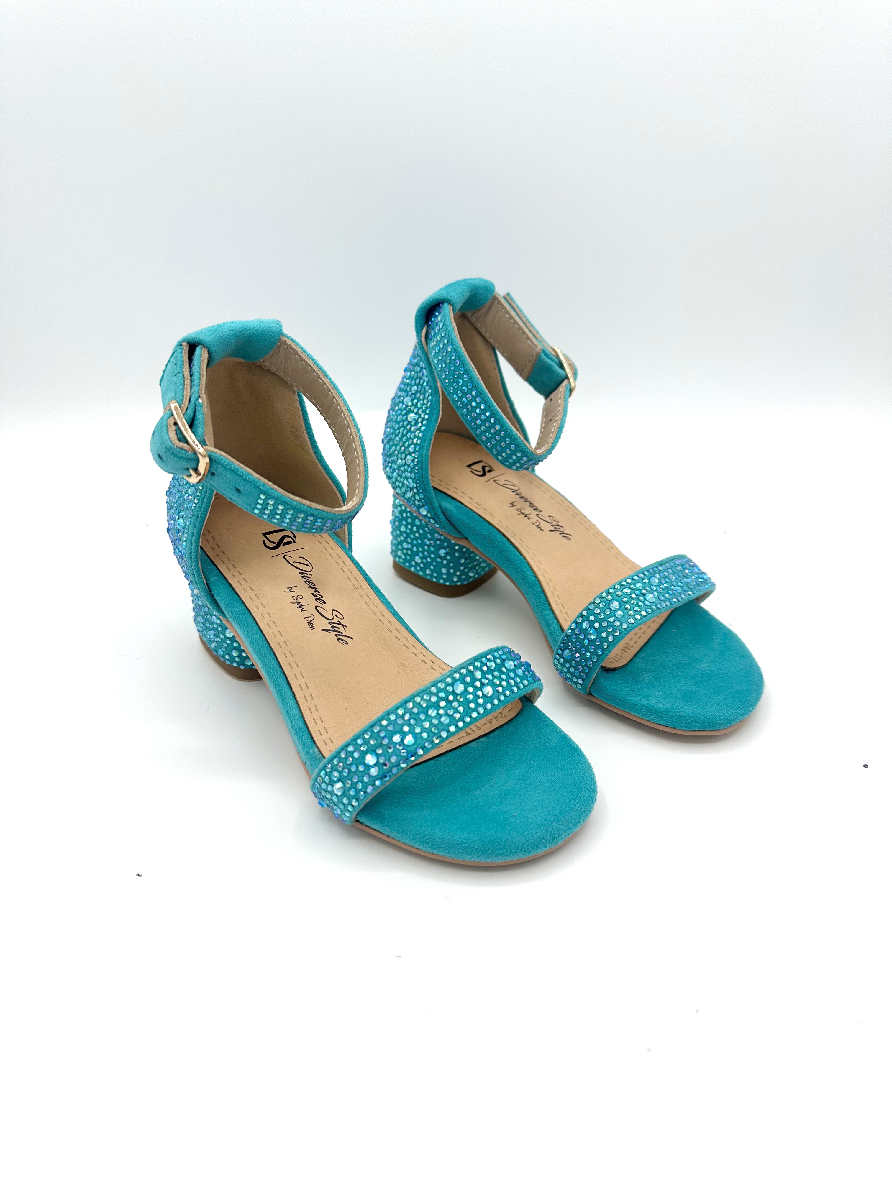 Sparkler Cinderella Heel - Teal