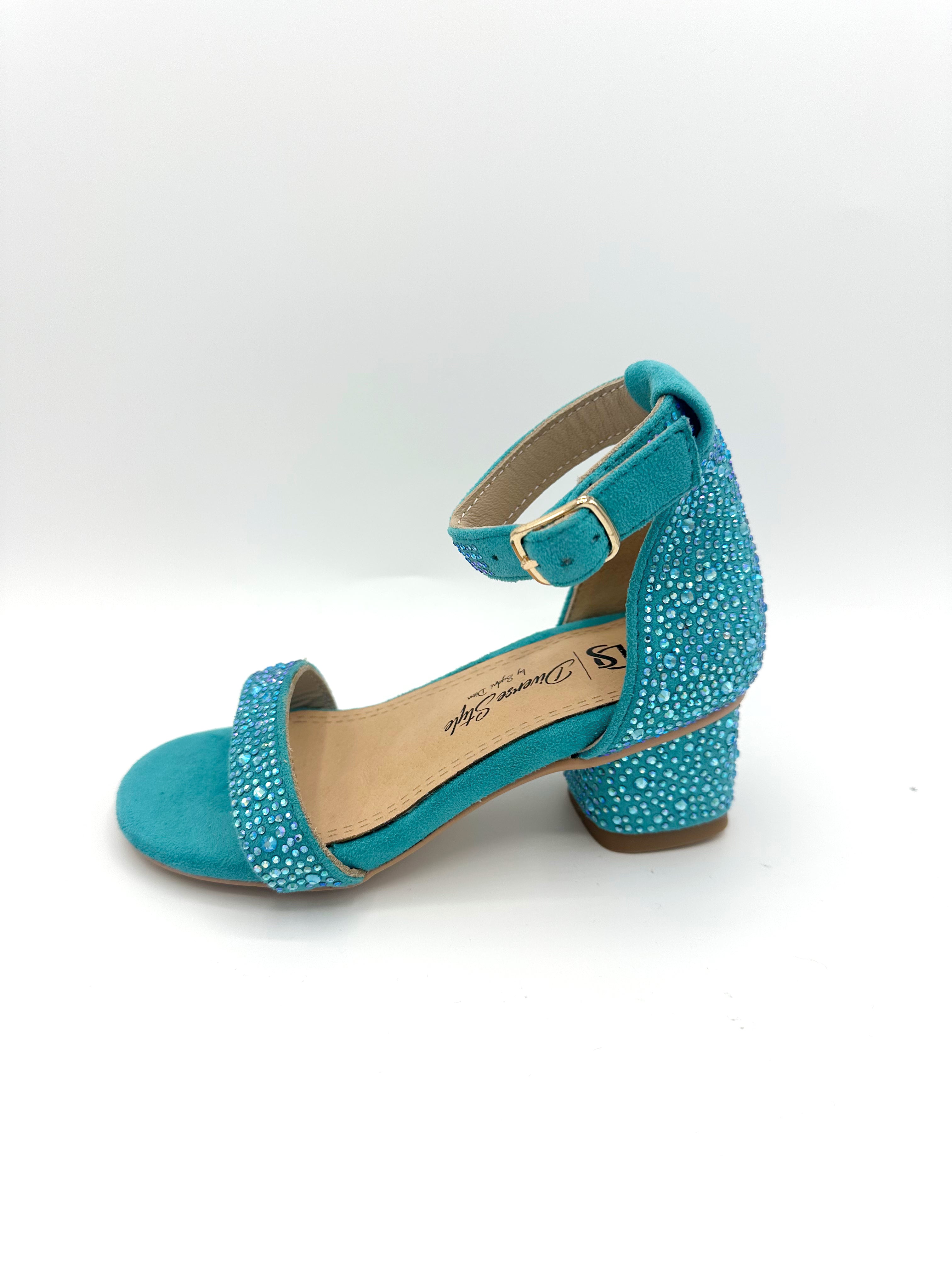 Sparkler Cinderella Heel - Teal