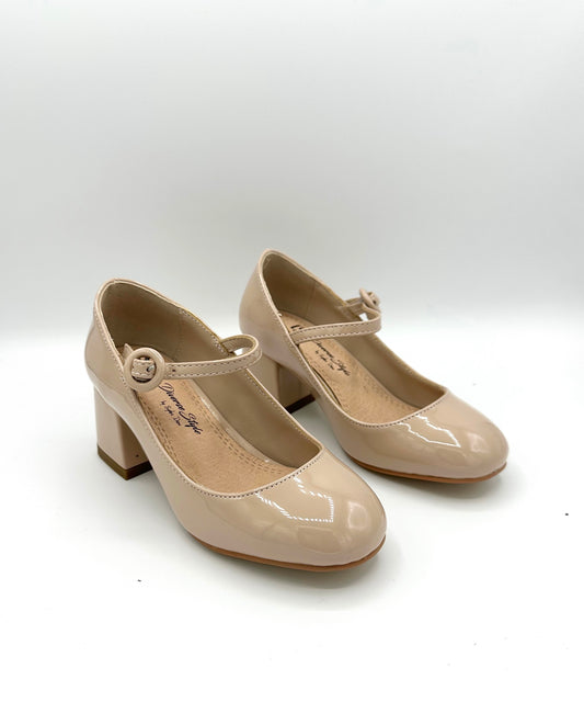 Mary Jane Heel - Cashew