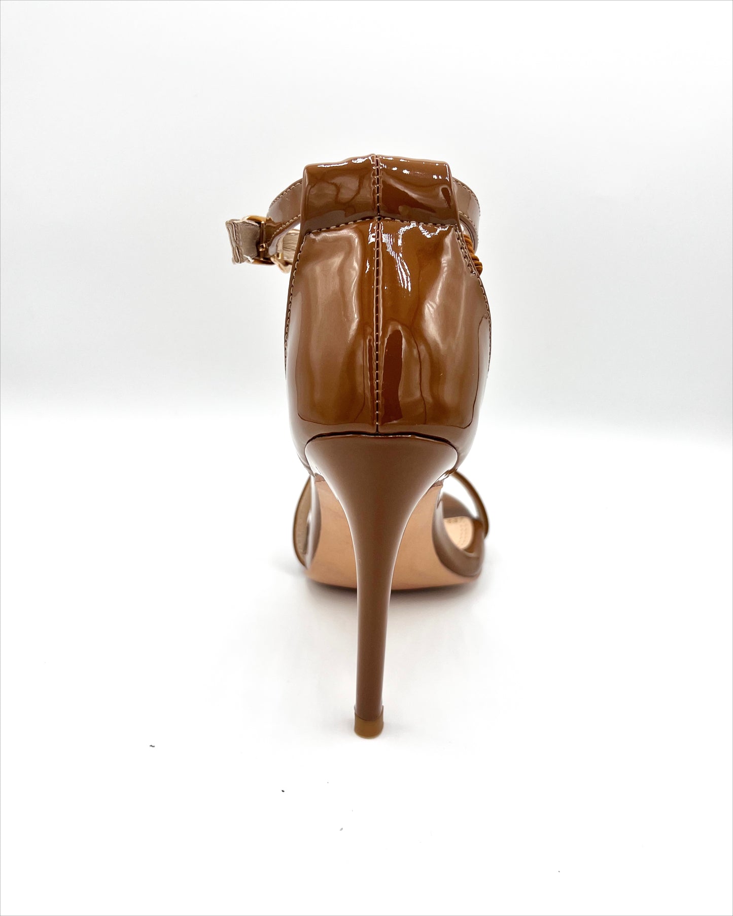 Crossover Strap Heel - Cinnamon