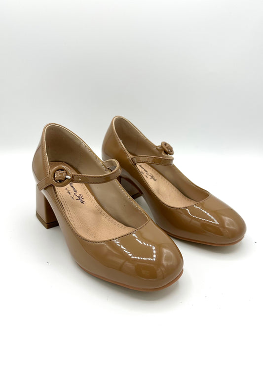 Mary Jane Heel - Oatmeal
