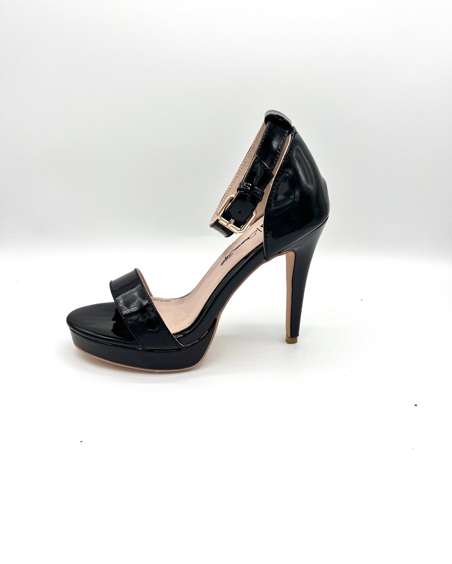 Classic Ankle Strap Heel - Onyx