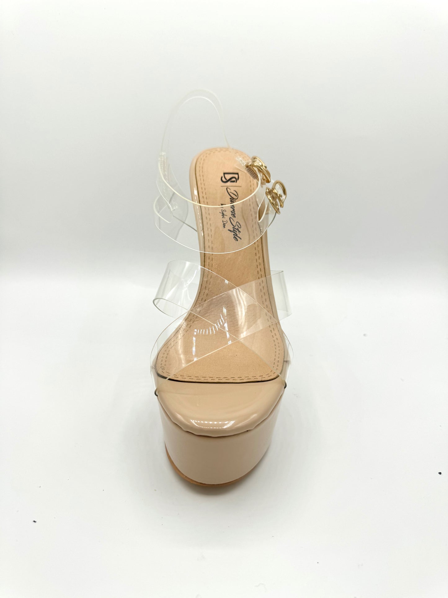 Platform Heel Lucite - Cashew