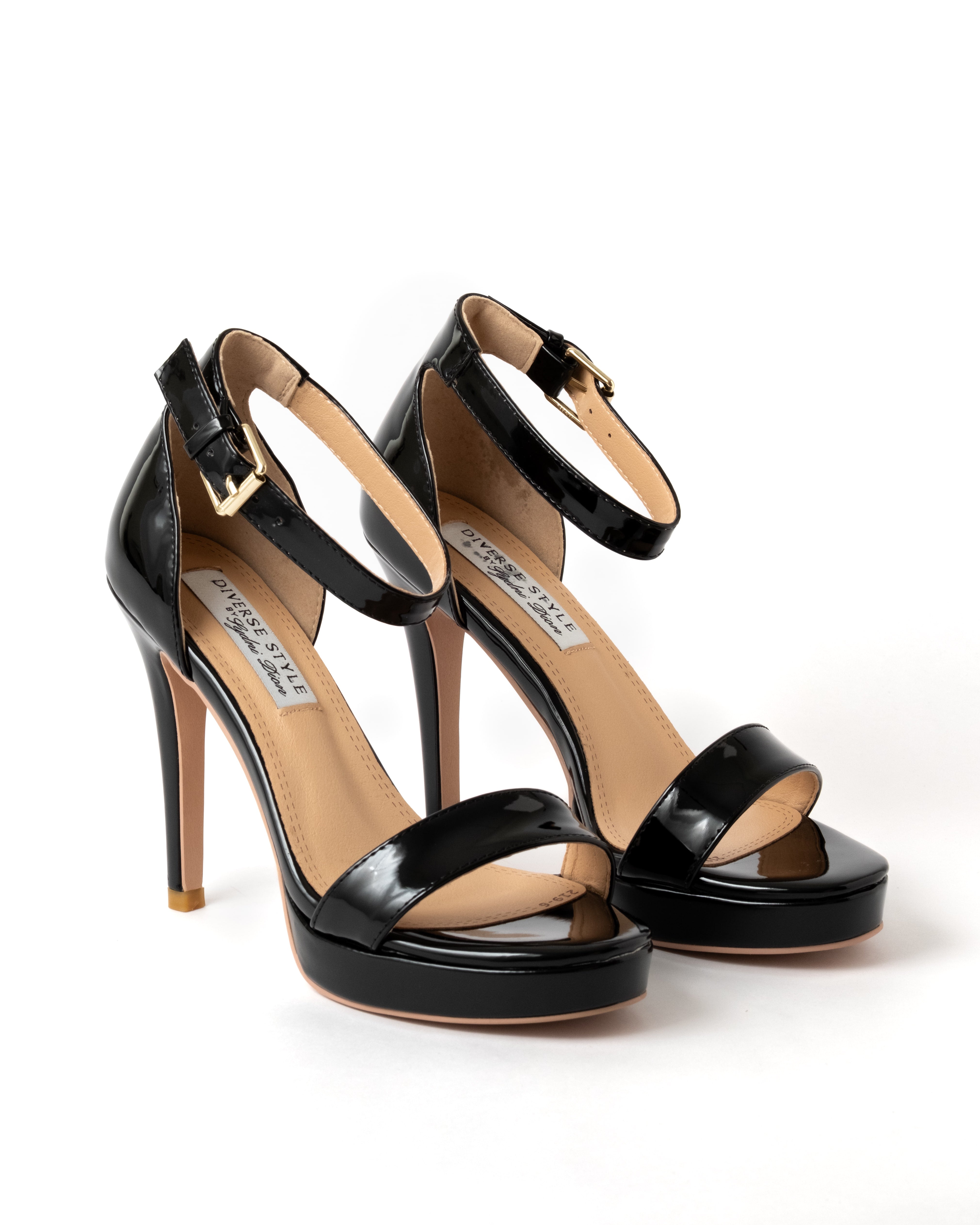 Classic Ankle Strap Heel - Onyx