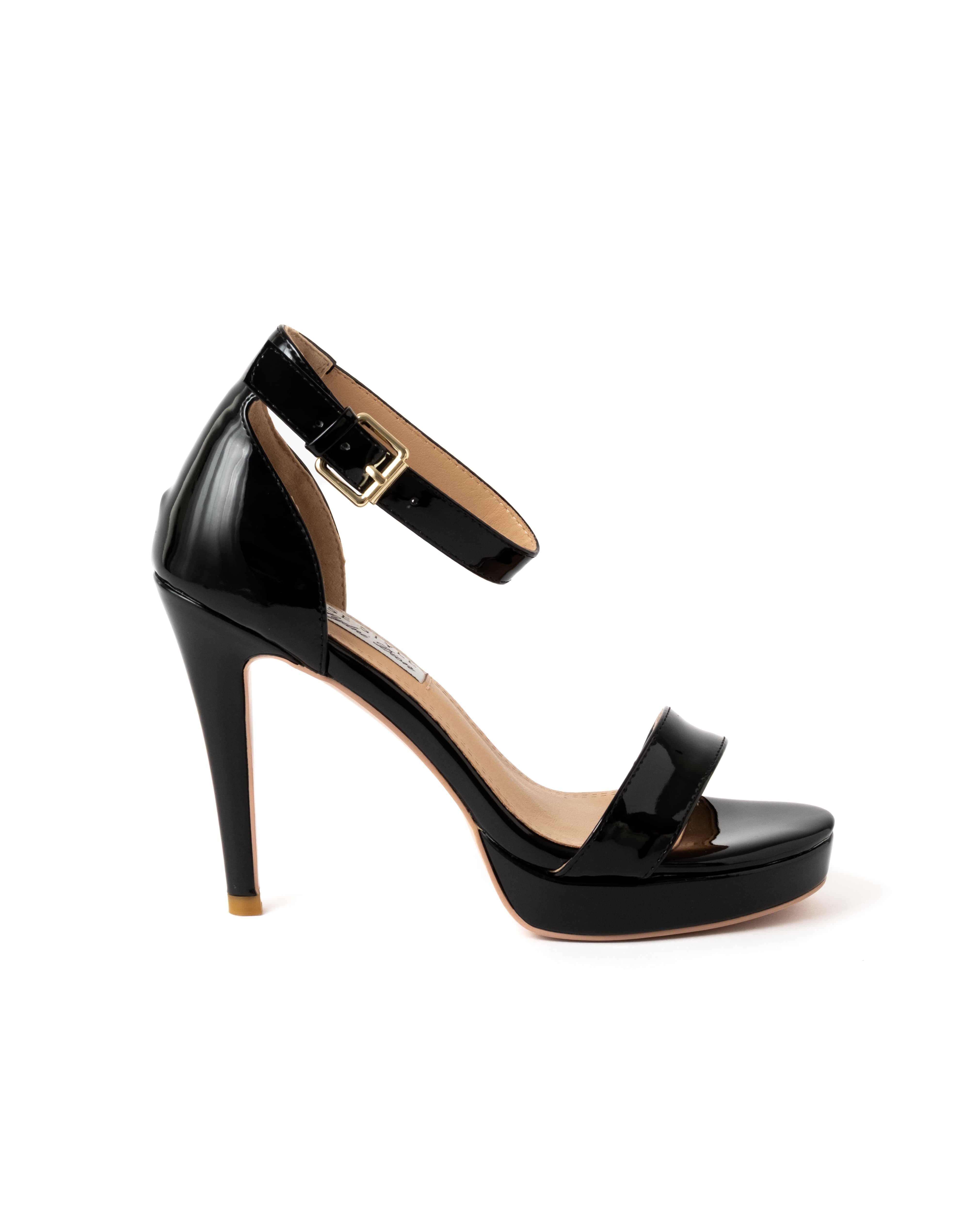 OF ALL FORM HANDSOME STRAP HEEL’ SIZE Classic Ankle Strap Heel - Onyx