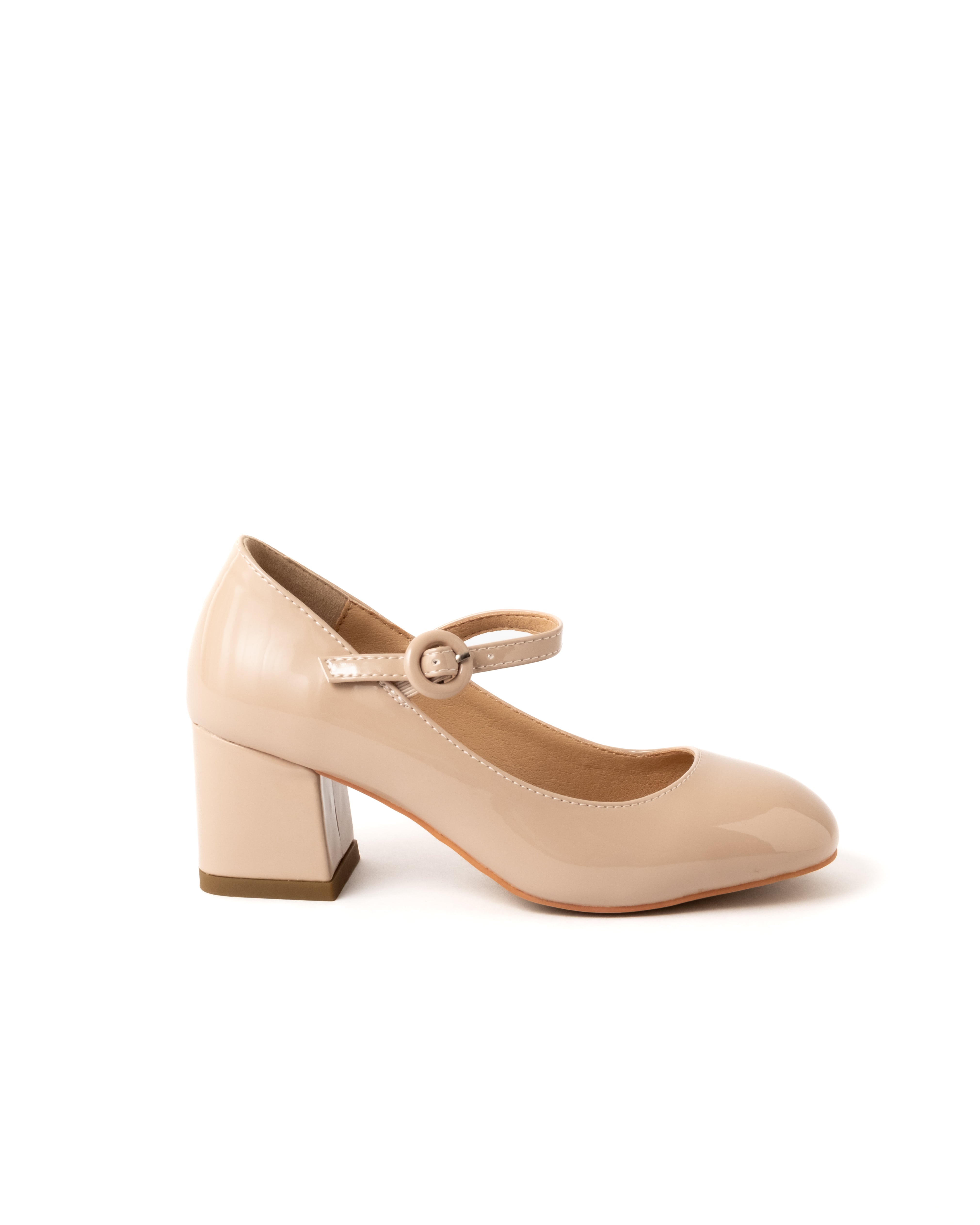 Mary Jane Heel - Cashew
