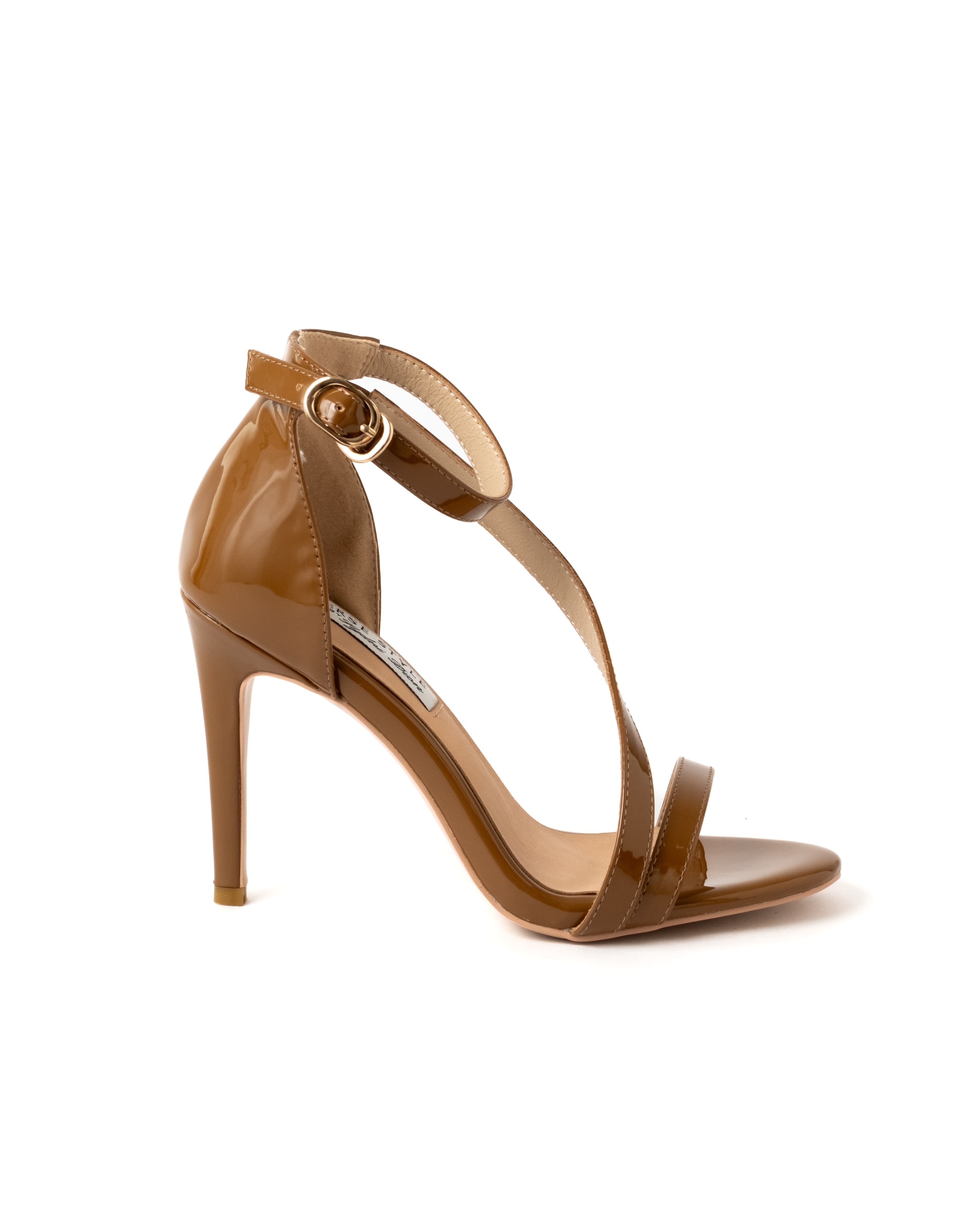 Crossover Strap Heel - Cinnamon