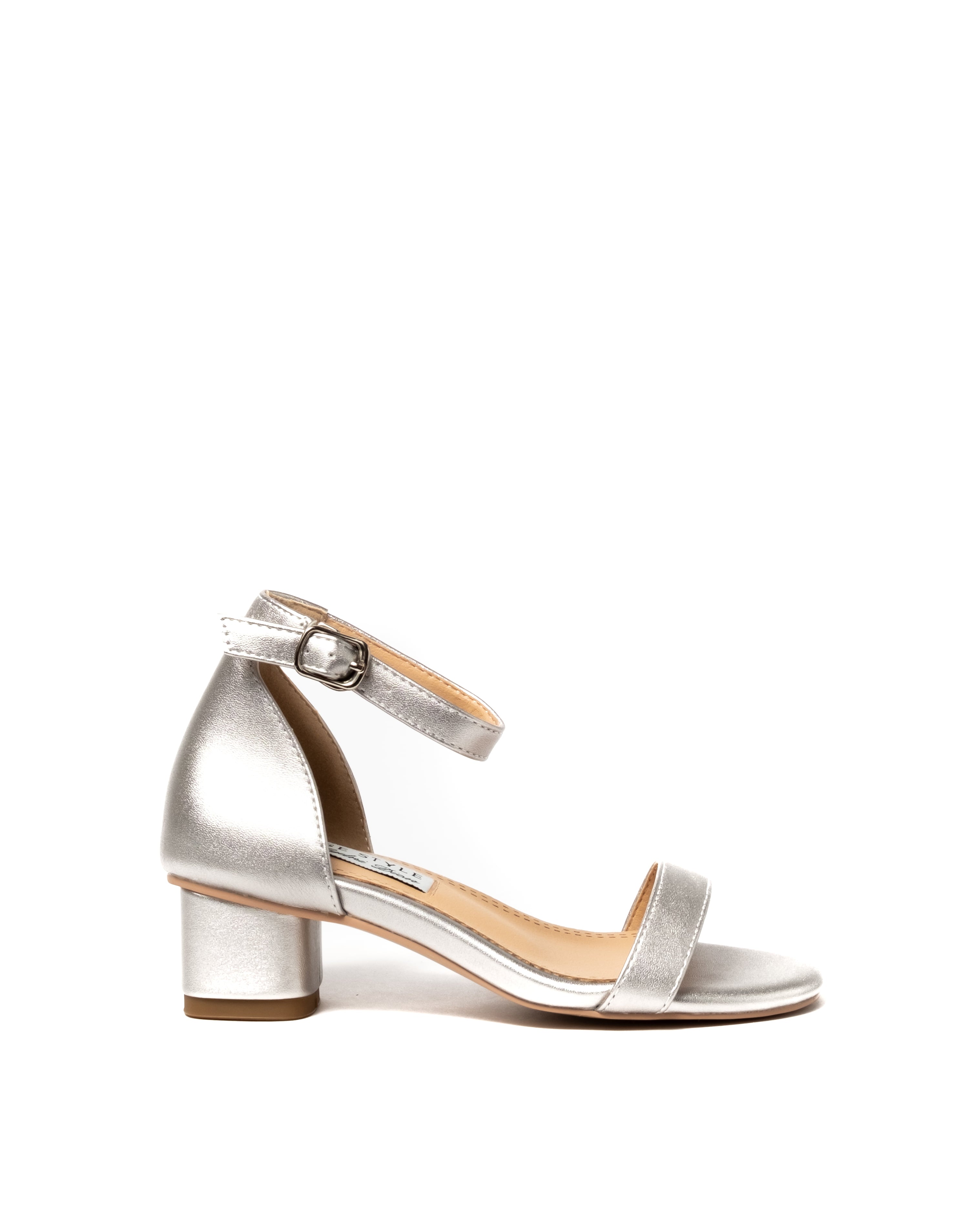 Angel Heel Metallic Silver