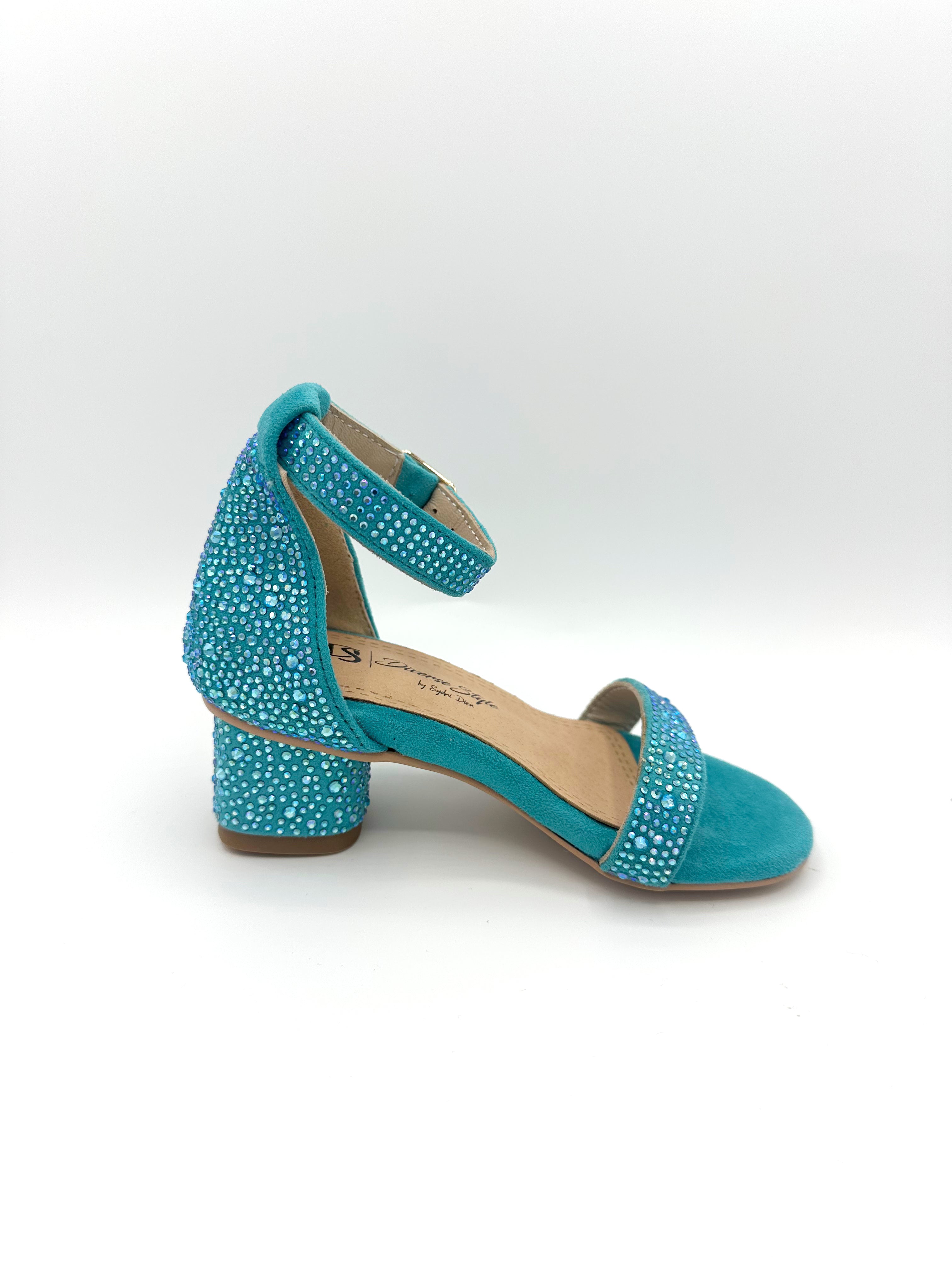 Sparkler Cinderella Heel - Teal