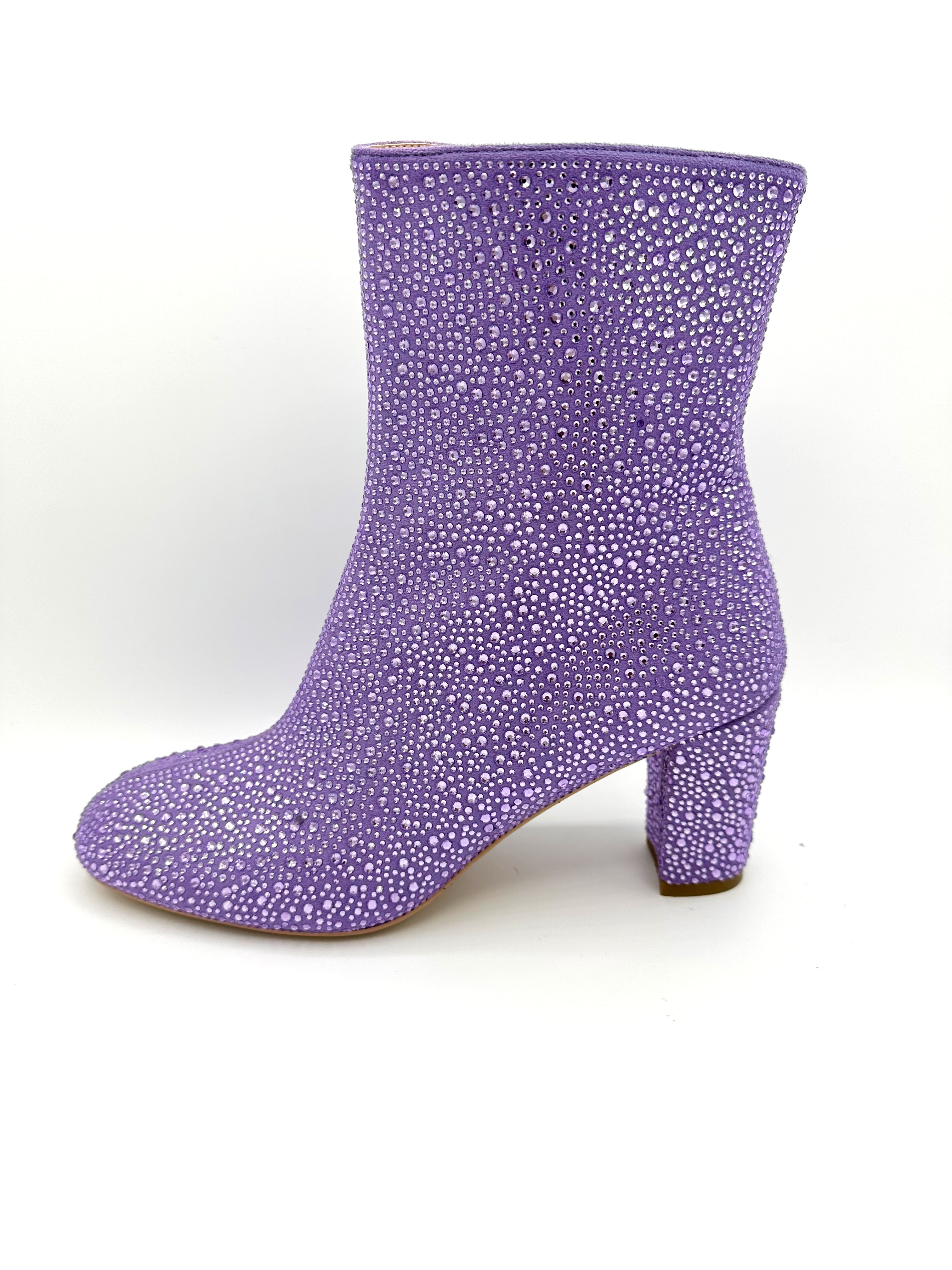 Purple booties on sale