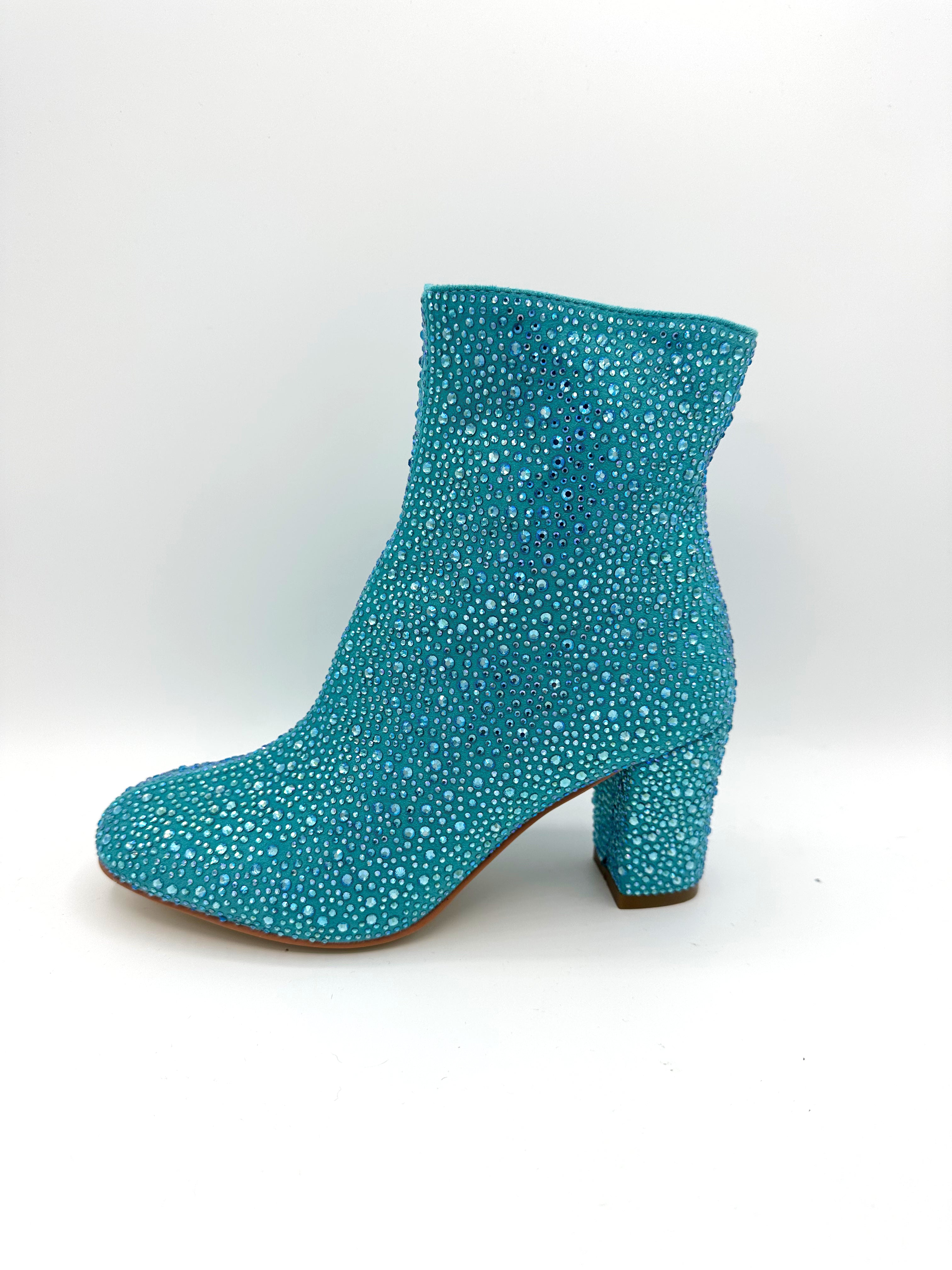 Sparkler Bootie - Teal