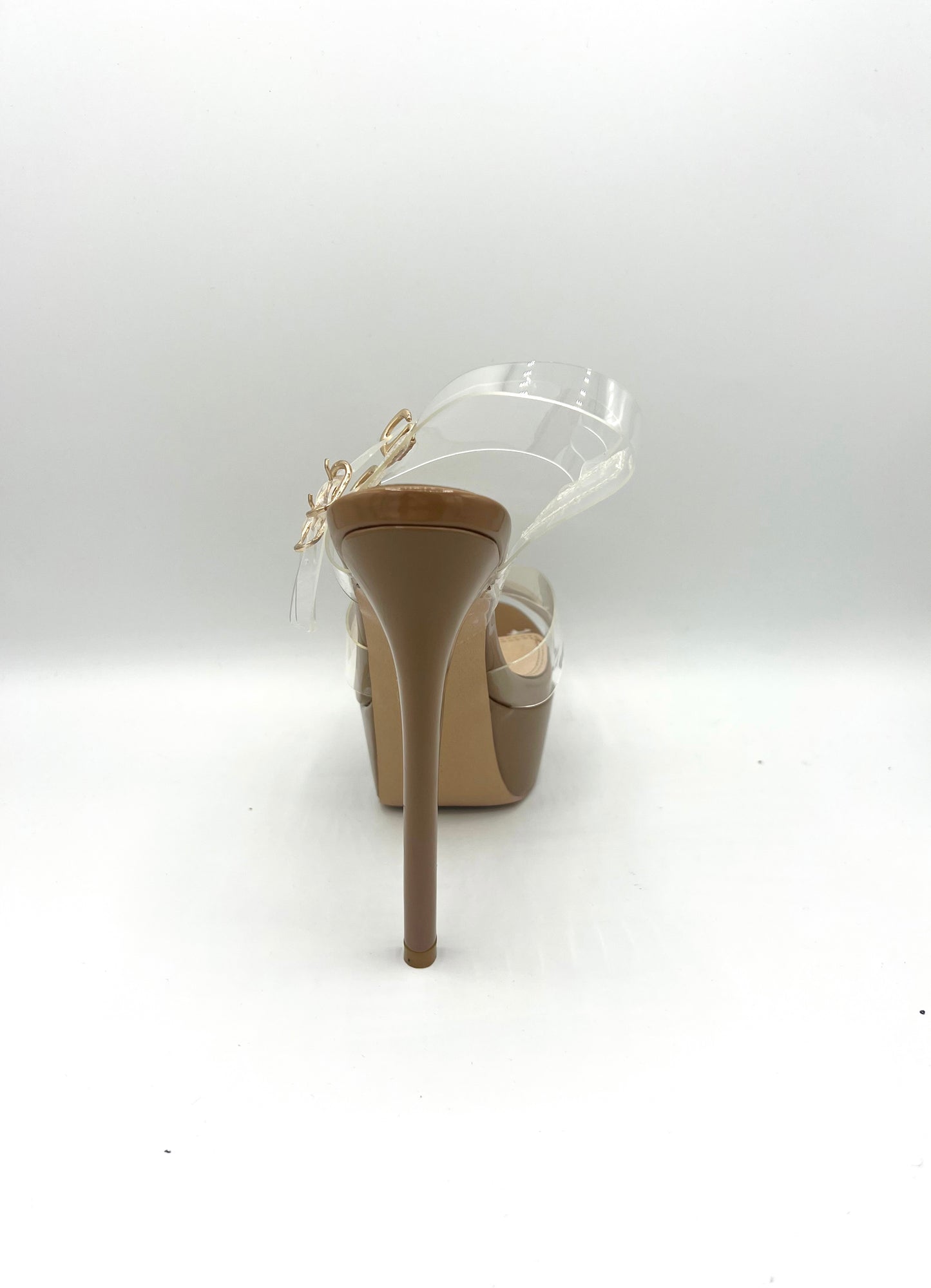 Platform Heel Lucite - Oatmeal