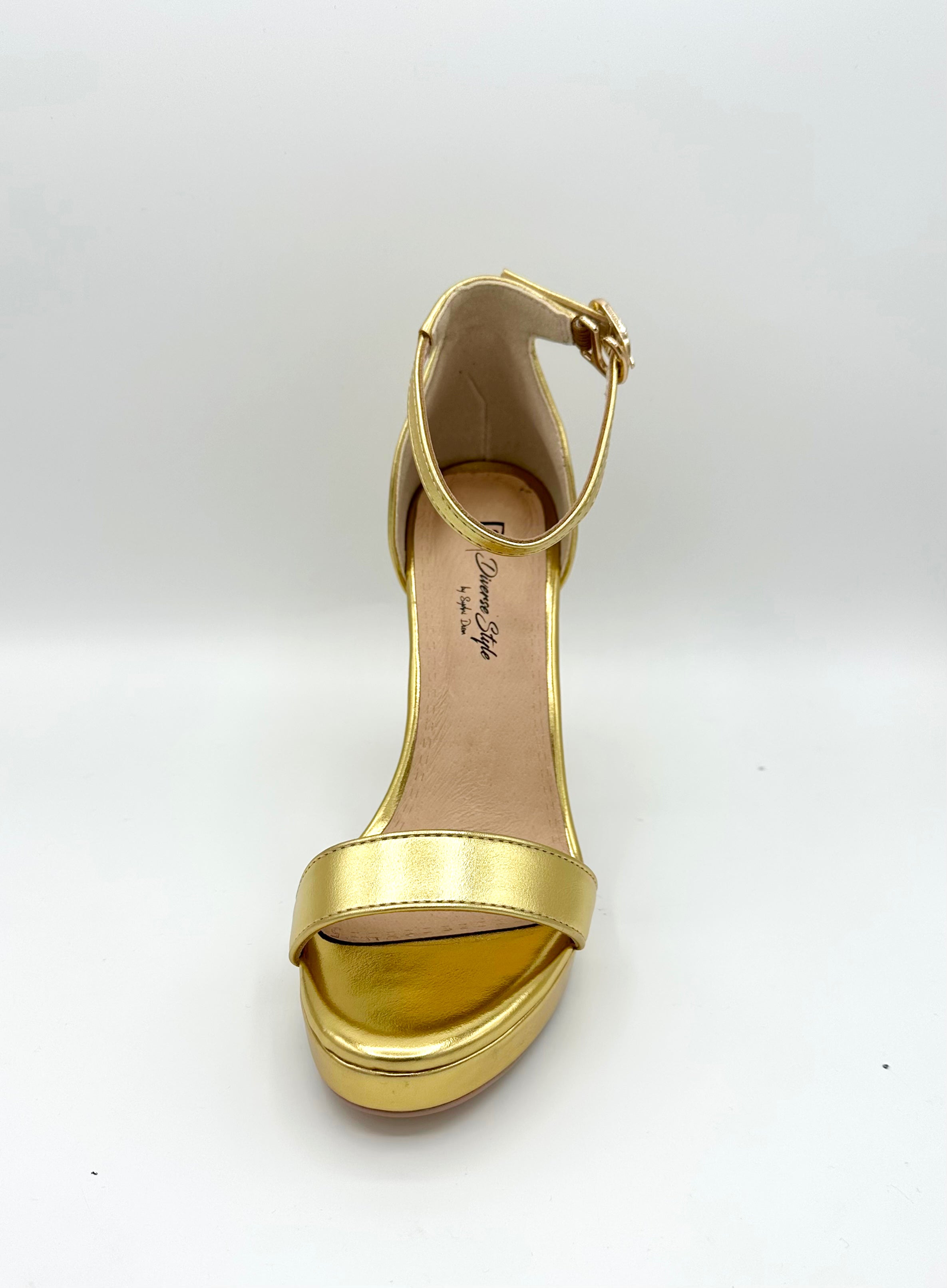 Gold sales chrome heels