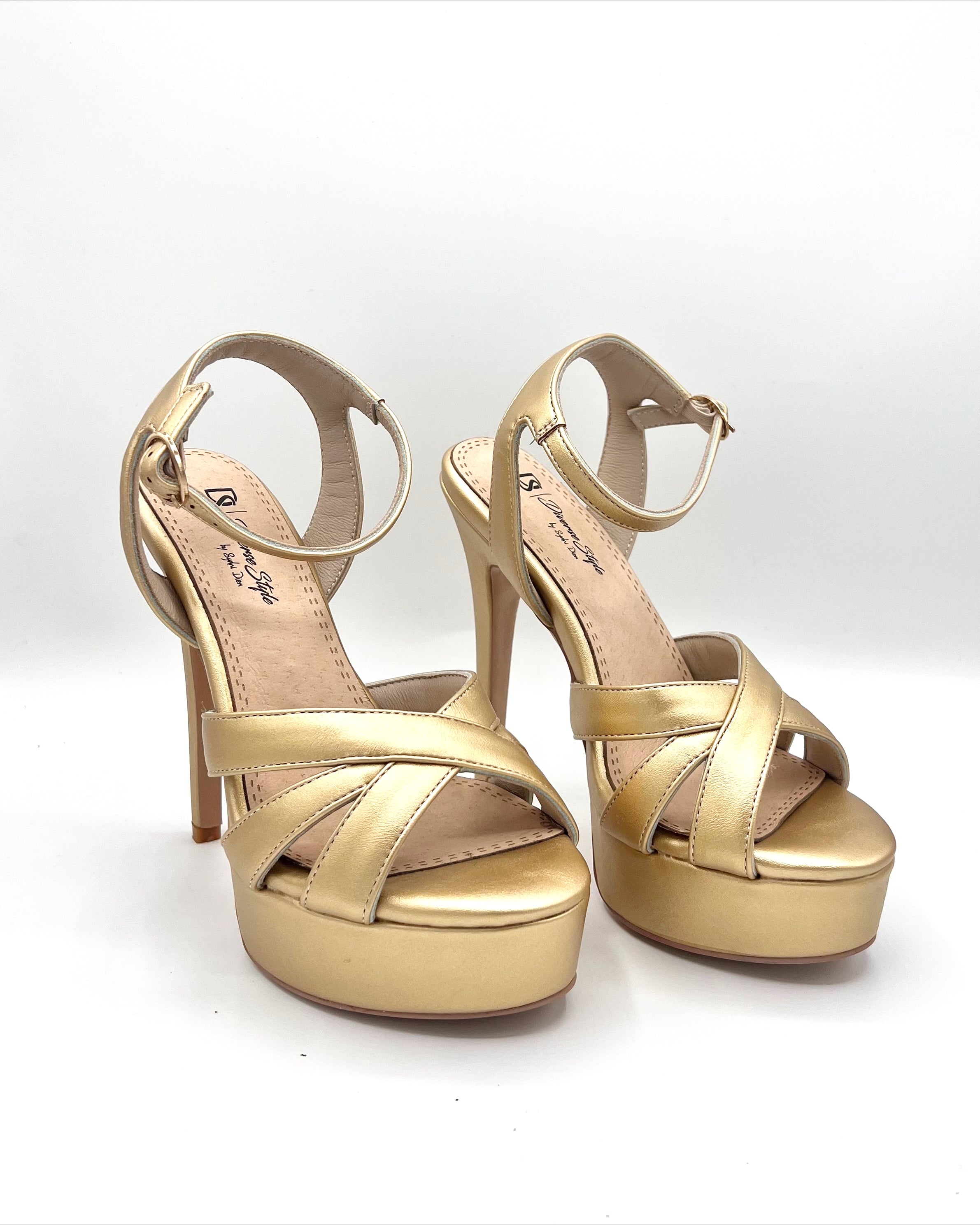 Steve Madden Womens 8.5 Strappy Wedges Yellow Gold 5 inch heels rattan  wedges | eBay