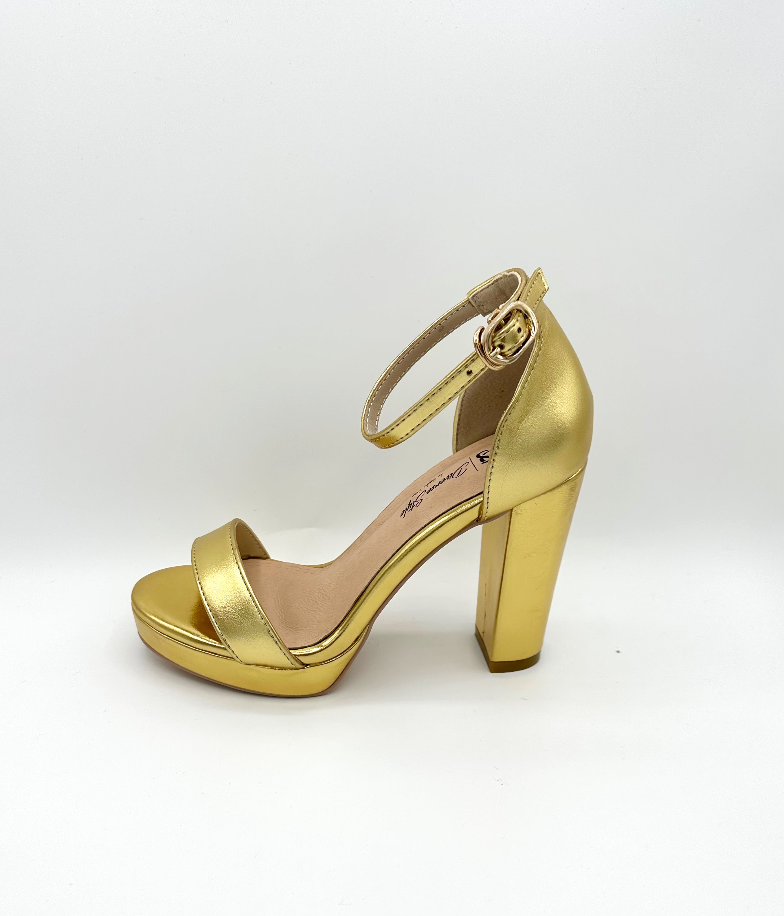 Gold hot sale chrome heels