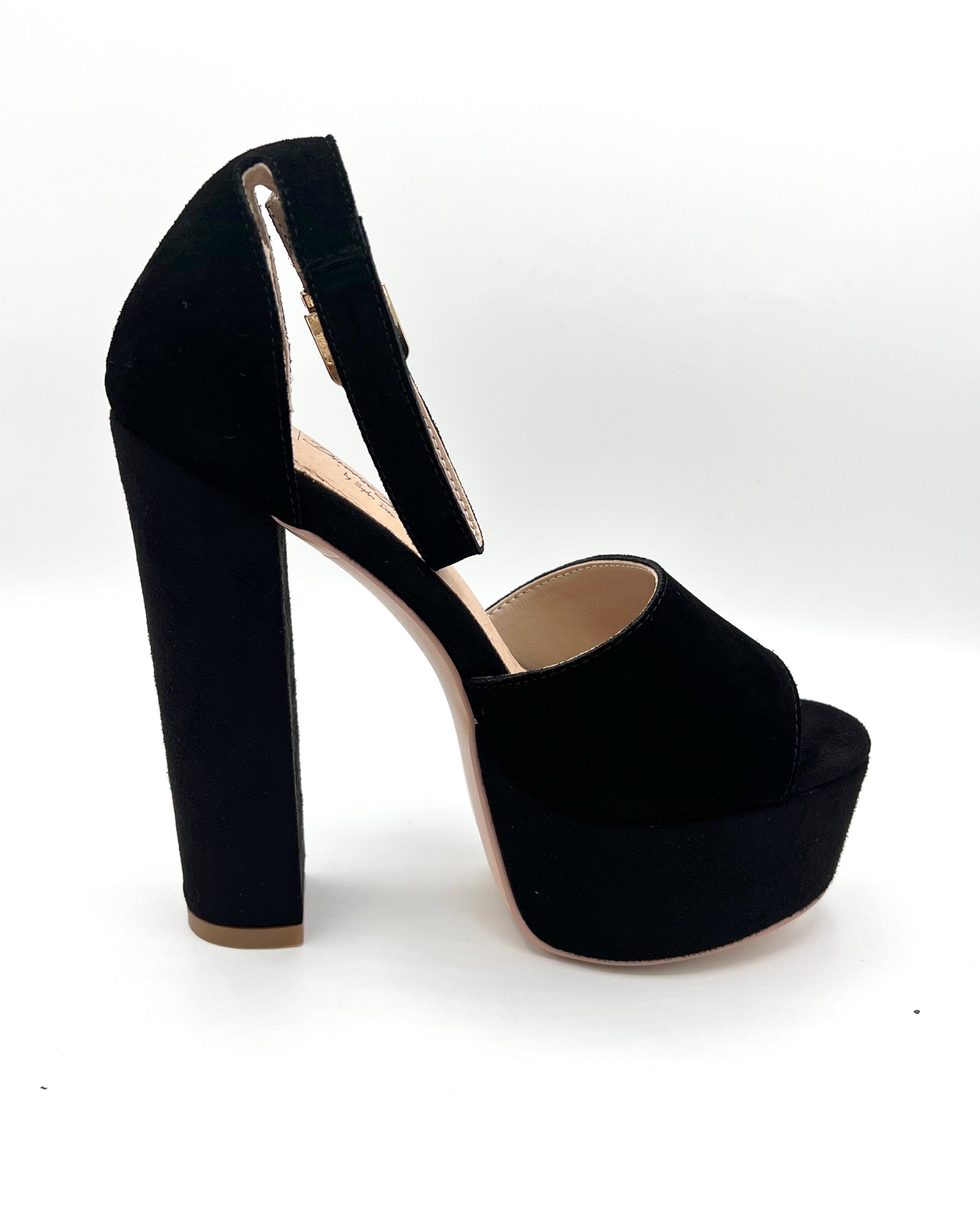 14cm Womens Black Faux Suede Round Toe Stilettos High Heels Platform Pumps  Shoes | eBay