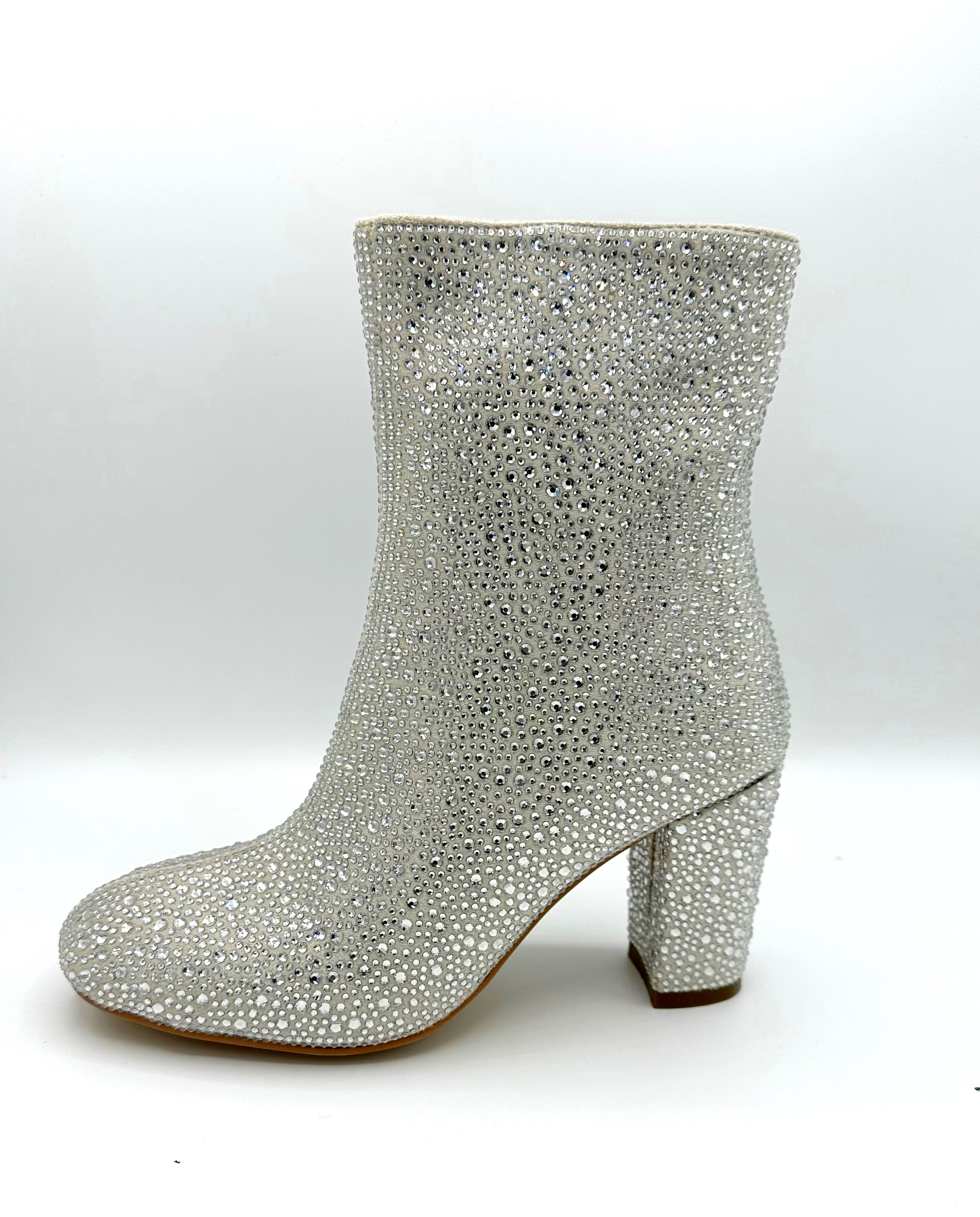 Sparkler Bootie - Crystal