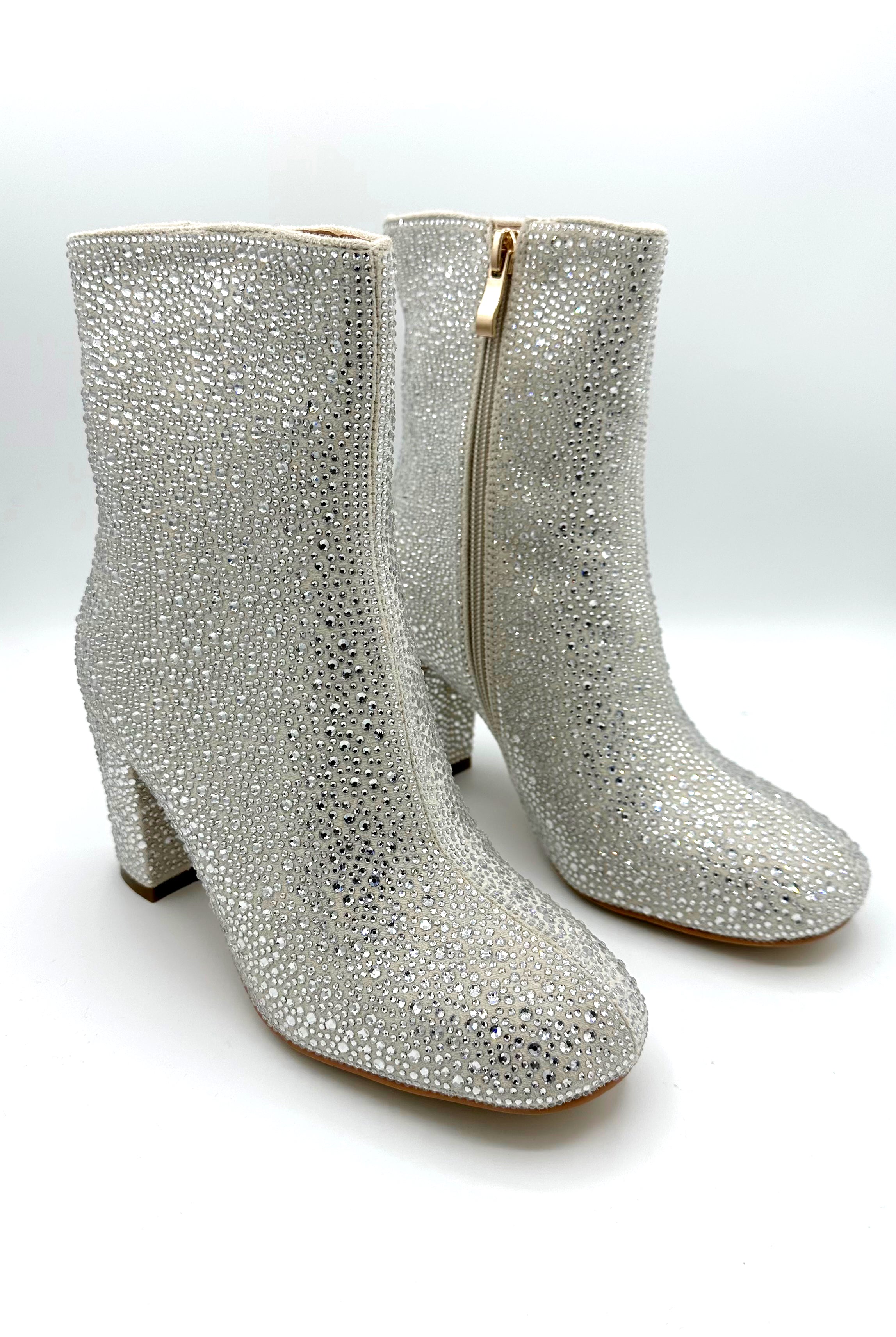Sparkler Bootie - Crystal